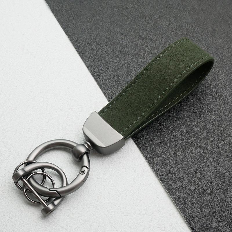 

Кожаный брелок для ключей автомобиля, Металлический ключ для автомобиля премиум-класса, Замшевый кулон, Кожаное украшение, Металлические аксессуары для кольца брелока автомобиля A8