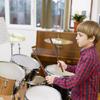 1Pair 5A/7A Drum Sticks Replacement Comfortable Hand Grip Drumstick Redwoods Drumsticks for Drummer or Beginner