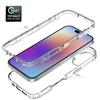 For iPhone 17 Case TPU PC 2 in 1 Dropproof Clear Phone Cover
