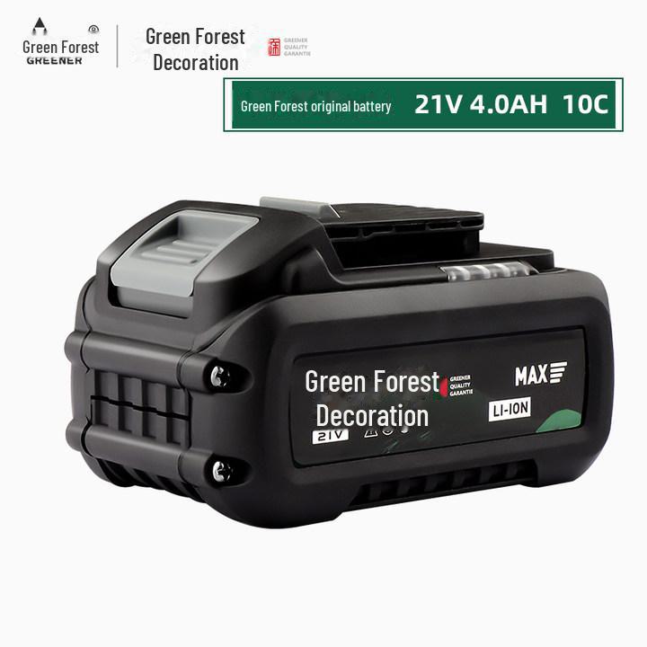 Green Forest Master 21V Lithium Battery Charger for Hand Drill, Angle Grinder, Electric Wrench, and Pistol Drill