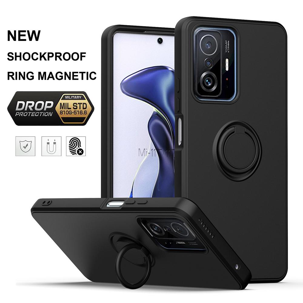 For Xiaomi 10S 10T Pro 11 11T Lite Pro 12 13 Xiaomi POCO X3 X4Pro 4G 5G F4 GT Finger Ring CoverMagnetic Rotatable Bracket Case