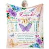 60-Year-Old Woman'S Birthday Gift Creative Digital Printing Blanket Flannel Warm Home Essential Printing Blanket