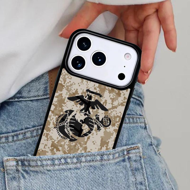 United States Marine Corps LOGO Phone Case for iPhone 17ProMax 12 13 14 15 16e 17 Pro Max Plus Air Cover