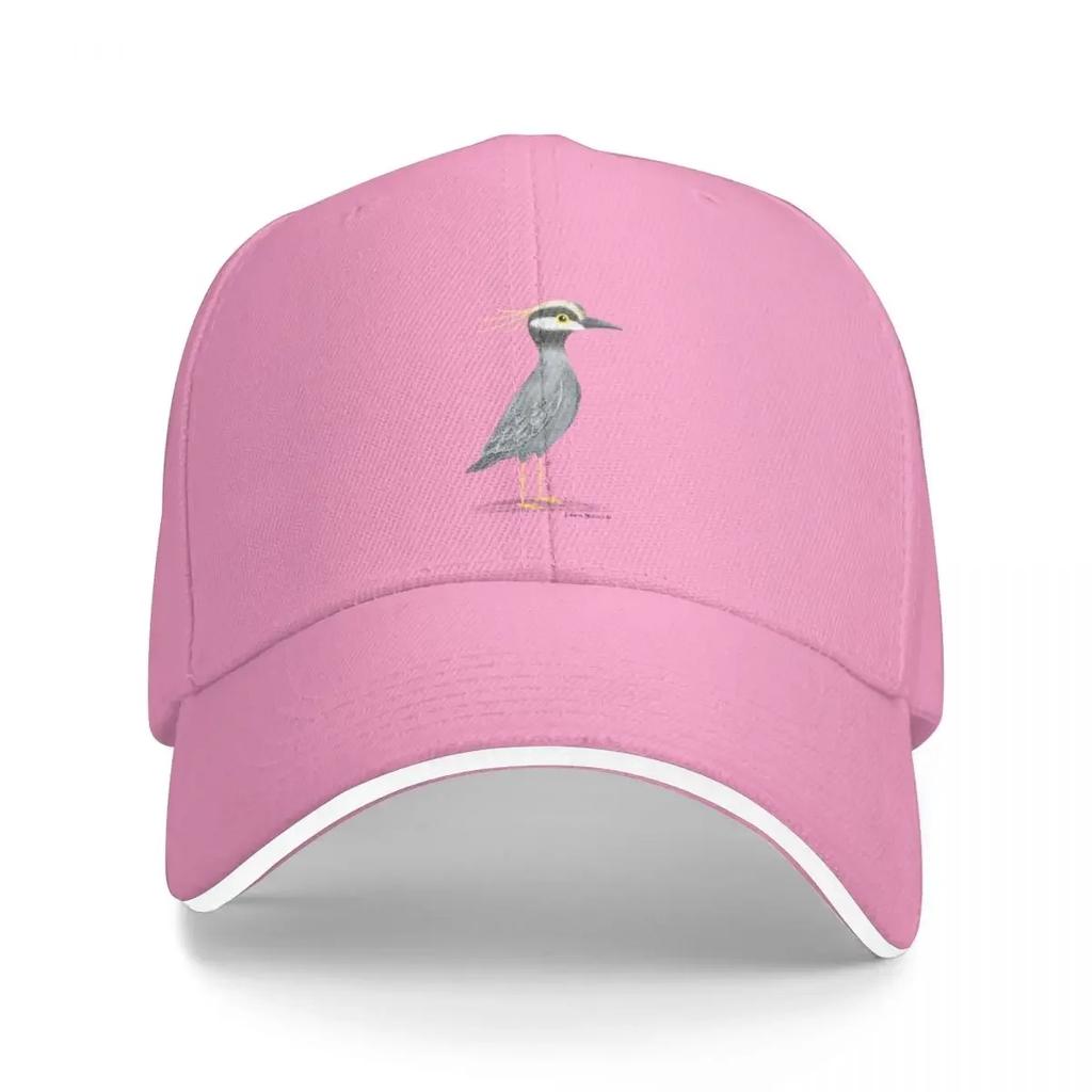 Yellow Crowned Night Heron Bird Baseball Cap Rave Beach Outing Beach Bag For Girls Men's