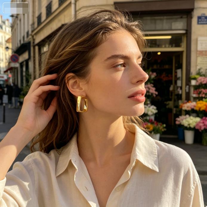 Geometric Fashion Earrings Versatile Earrings