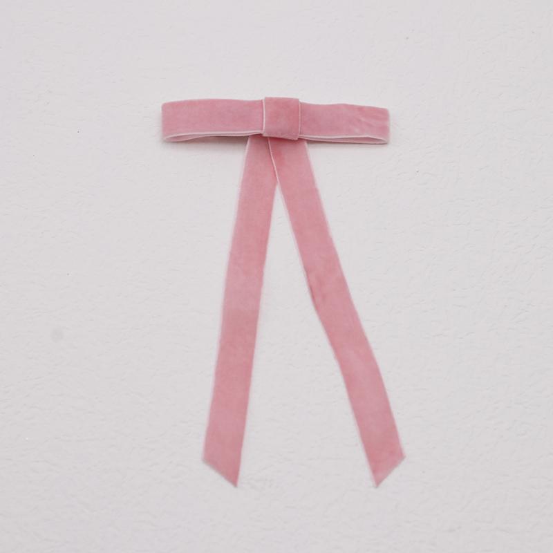 

Lystrfac Винтажные однотонные бархатные заколки-банты для волос для женщин, ленточная заколка, простая верхняя заколка, заколка-автомат, зажимы для волос, аксессуары для волос