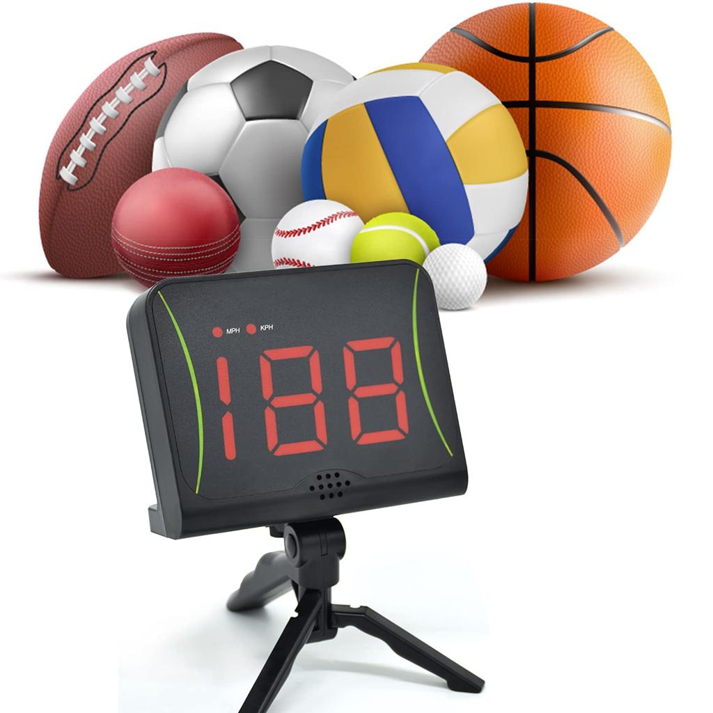 OYE Pistolet Détecteur de Vitesse Personnel pour Balle de Baseball et Tir de Football Équipement d'Entraînement de Vitesse de Baseball pour et Golf Multi-Sports Lancer, Swing,