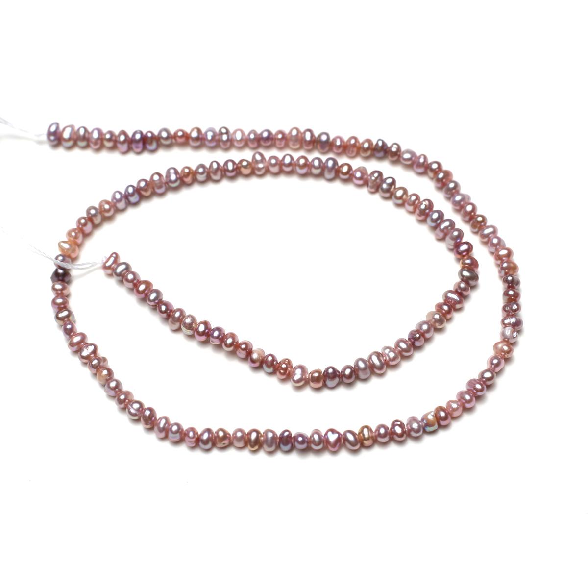

1 нить, 2-3 мм, натуральные жемчужные бусины розового и лавандового цвета: Элегантный романтический стиль для свадьбы, Дня святого Валентина и Дня матери. Изготовление украшений. 36 см. 1String/36cm