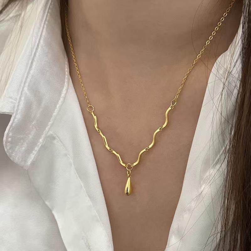 Geometric Water Drop Stud Earrings: Modern, Sweet & Cool Design