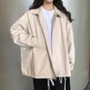 Women's 2025 Harajuku BF Style Loose Korean Windbreaker Jacket - Versatile Long Sleeve Trendy Top