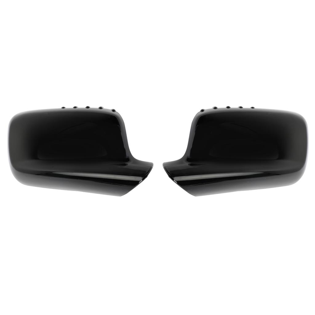 Paar Spiegelabdeckkappen Schwarz Für BMW E46 E65 E66 745i 750i 51167074236+51167074235