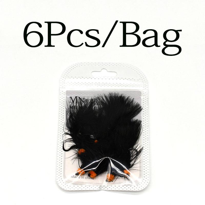 MNFT 6Pcs Wooly Bugger Streamers Fishing Fly Lures Saltwater Fly Tying Hook Trout Flies Bait