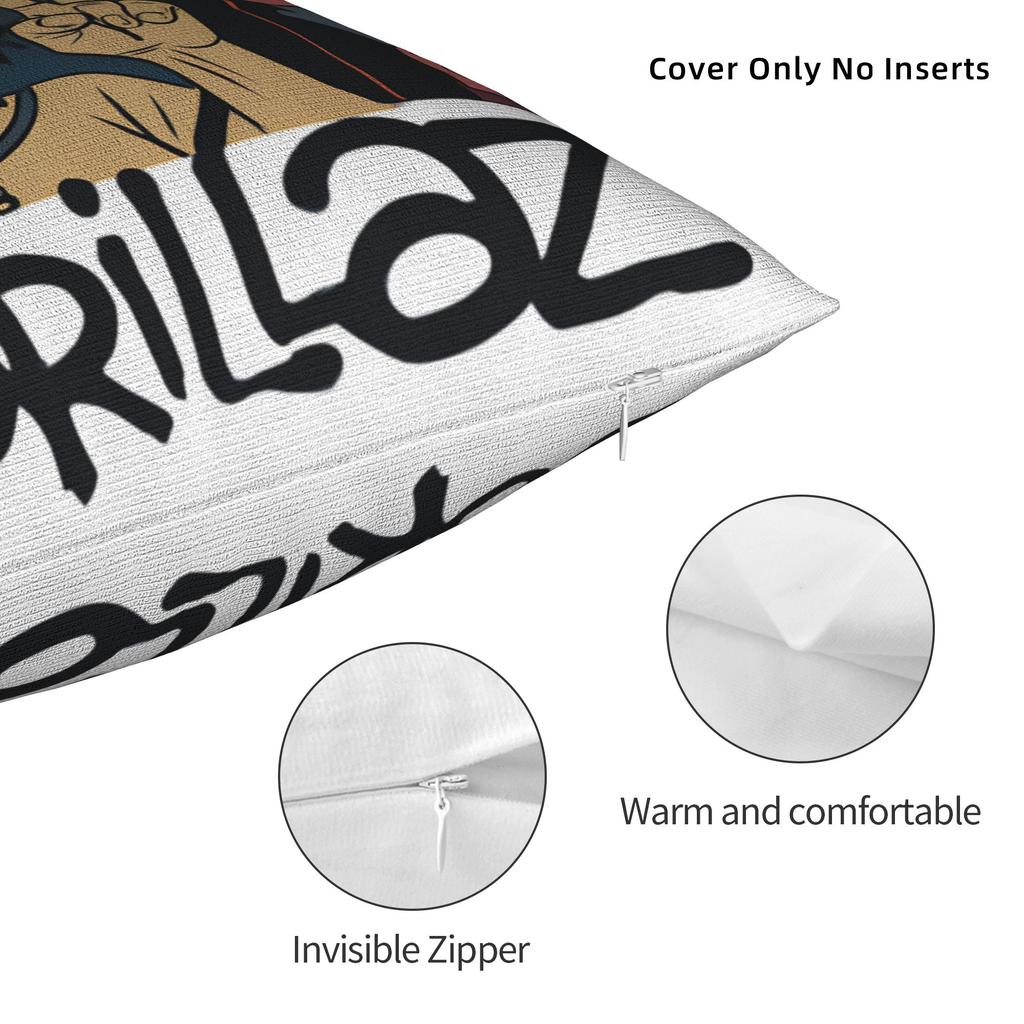 Gorillazs Pillow Cover  Custom Cushion Cover Vintage Pillow Case For Office Car Home Decor