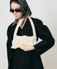 PLEATSMAMA Bow Flap Bag Ivory