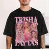90er Trisha Paytas Grafik Gewaschene Baumwoll-T-Shirts für Fan-Geschenk Prue Baumwolle Hohe Qualität Herren Unseix Y2k Kurzarm Klassisch Streetwear Trendig