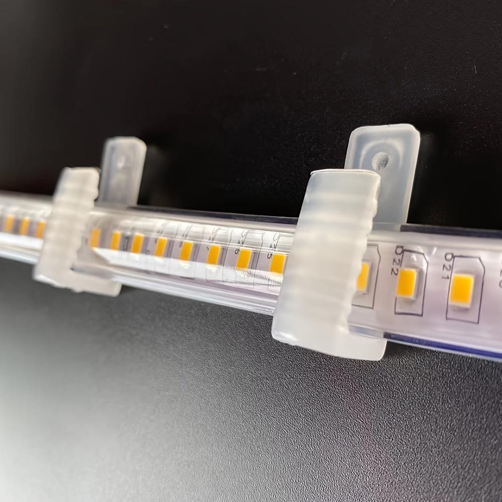 Universal 8-20mm LED Strip Fasteners Fix Clips Holder LED Connector Plastic Accessories For 2835 COB Neon Light Mounting Fixing