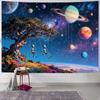 Galaxy Space Tapestry,Outer Space Alien Planets Tapestry for Bedroom Colorful Universe Starry Sky Tapestries Wall Hanging Living
