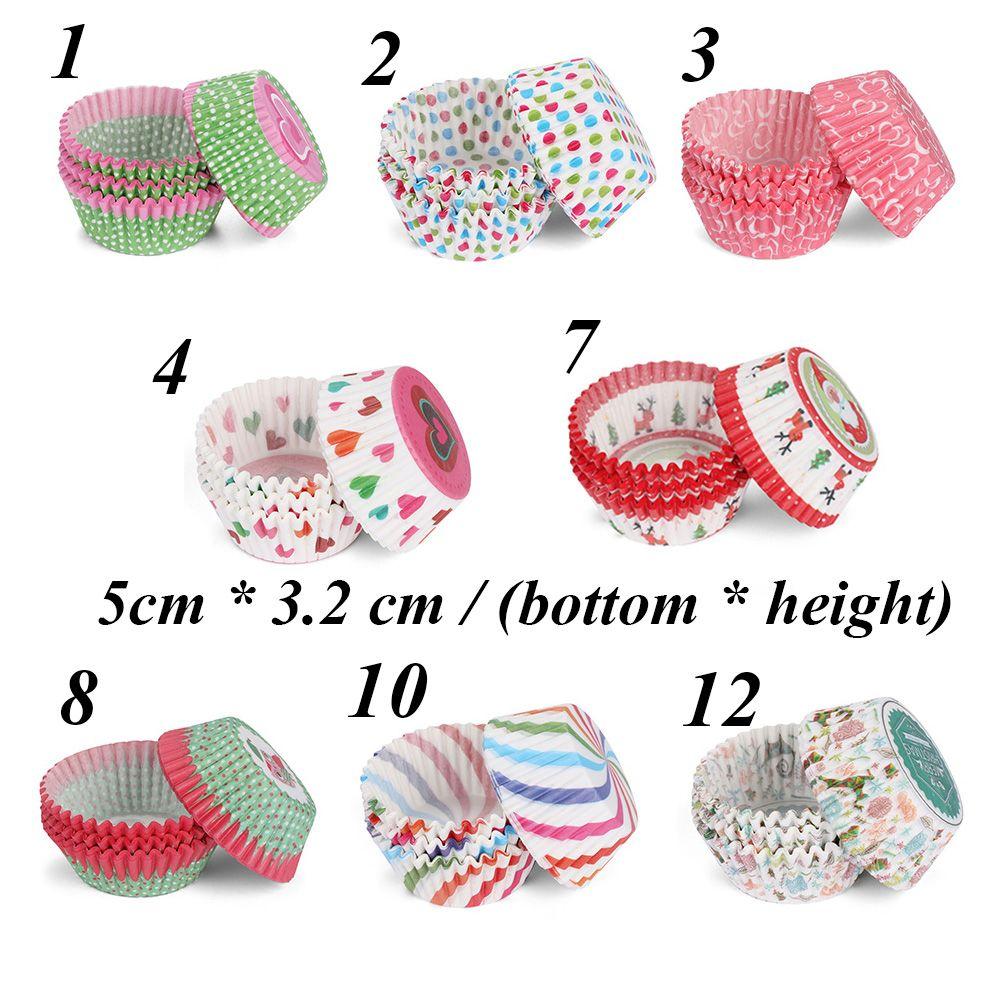 Pastry Tools Baking Mold Muffin Cases Cupcake Wrappers Santa Claus Christmas Cake Paper Cups