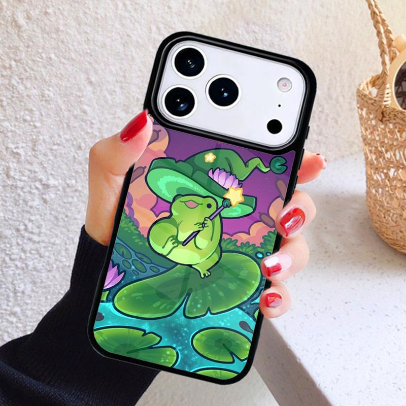 Witch Frog Phone Case For iPhone 17 Air 16 15 14 13 12 11 Pro Max Plus