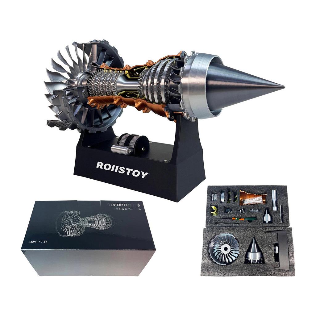Rolls-Royce Turbofan Jet Engine Model Kit for Science Experiments & Fighter Jet Startup
