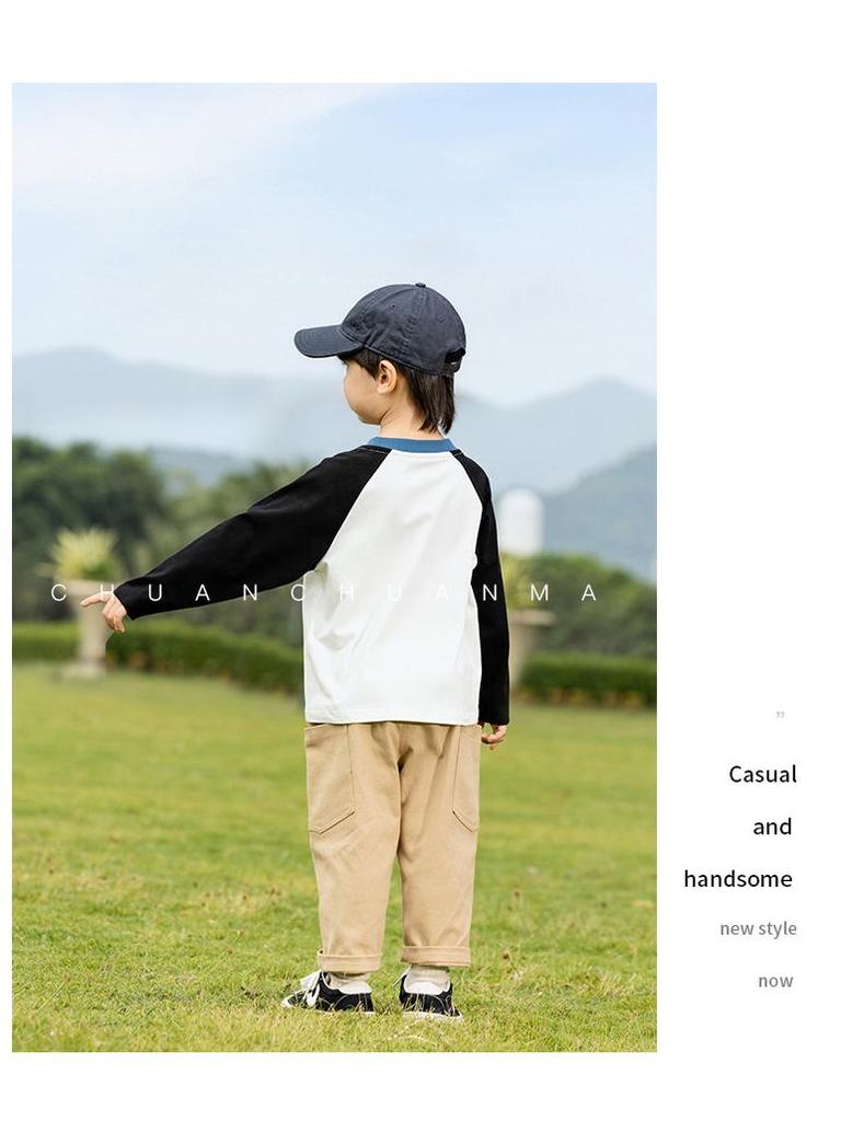 Camisetas de Desenho Animado Infantil Nausicaa 2025 Primavera - Cores Contrastantes para Meninos e Meninas, Versátil, Estilo Coreano Fofo