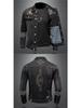 Men's Retro Embroidered Denim Jacket – European & American Style, Autumn/Winter Casual Loose Lapel Workwear.