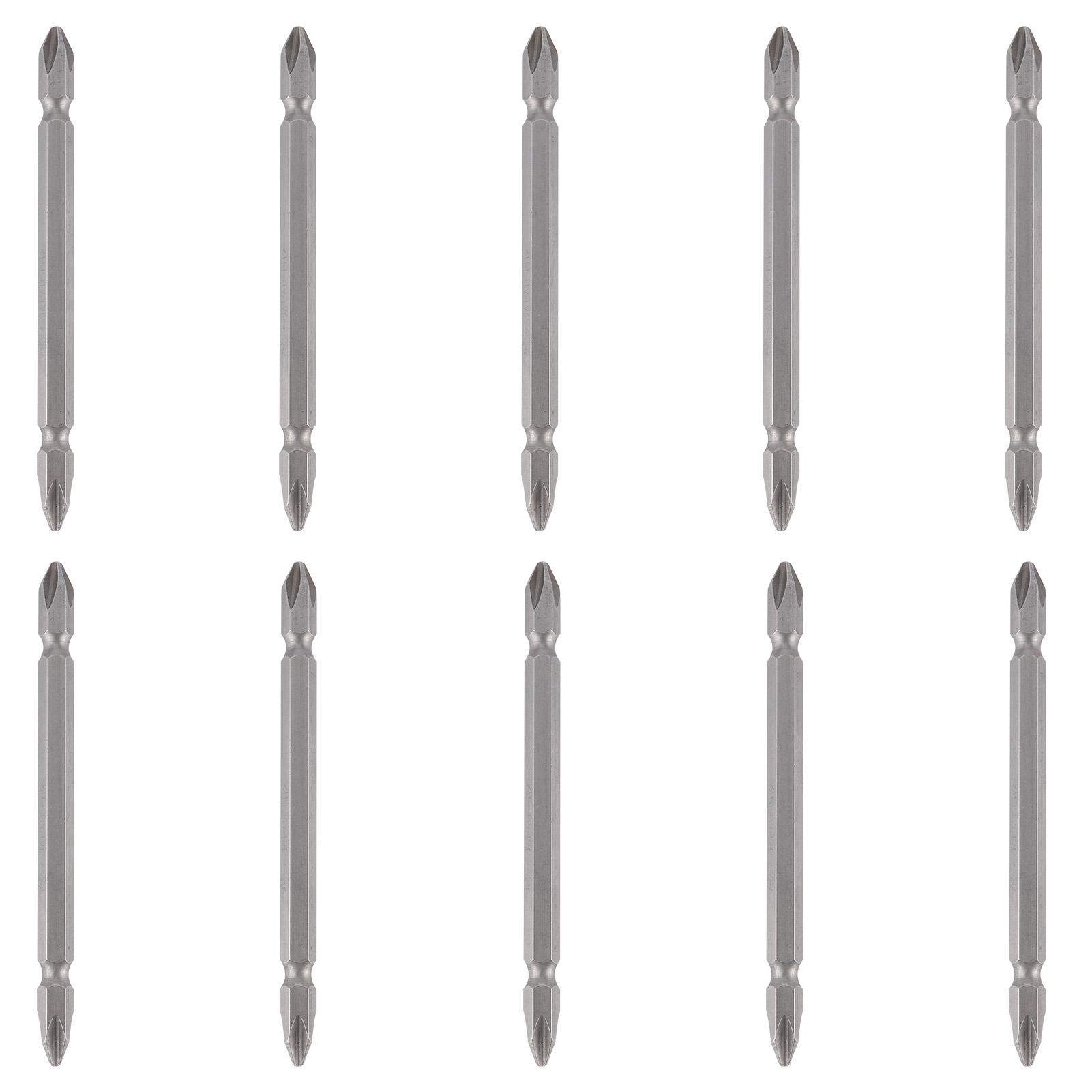 

10Pcs Electric Screwdriver Bit Dual Head Cross S2 Alloy Steel Hardware Tool 100mm