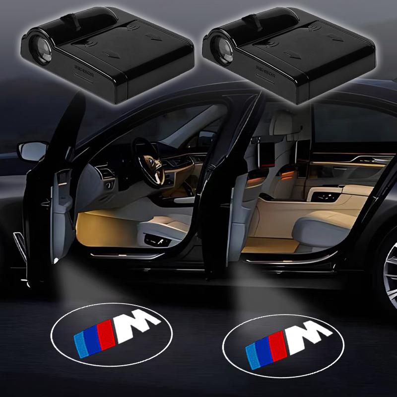 For BMW M X1 X2 X3 X5 X6 E46 E39 E90 E36E60 E34 E30 F30 G20 Fashion Car Door Welcome Light Logo Projection Lights Accessories kyzh45