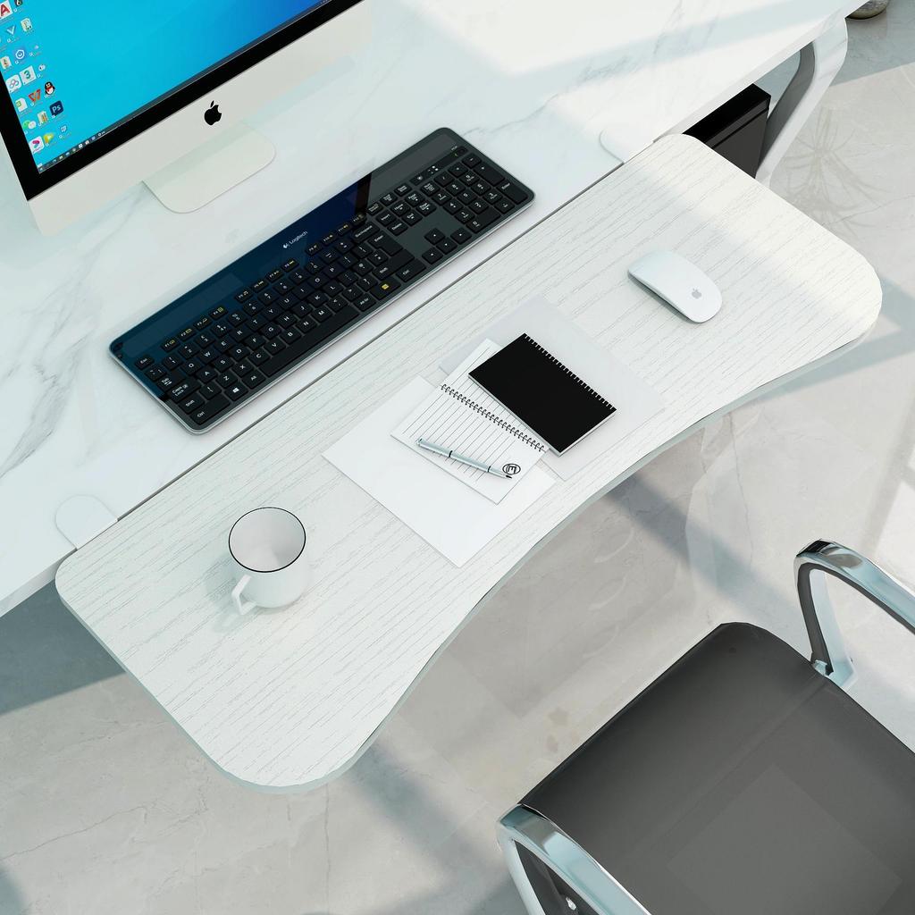 Punch-Free Desktop Extension Bracket - Expandable Hand Rest for Computer Desk