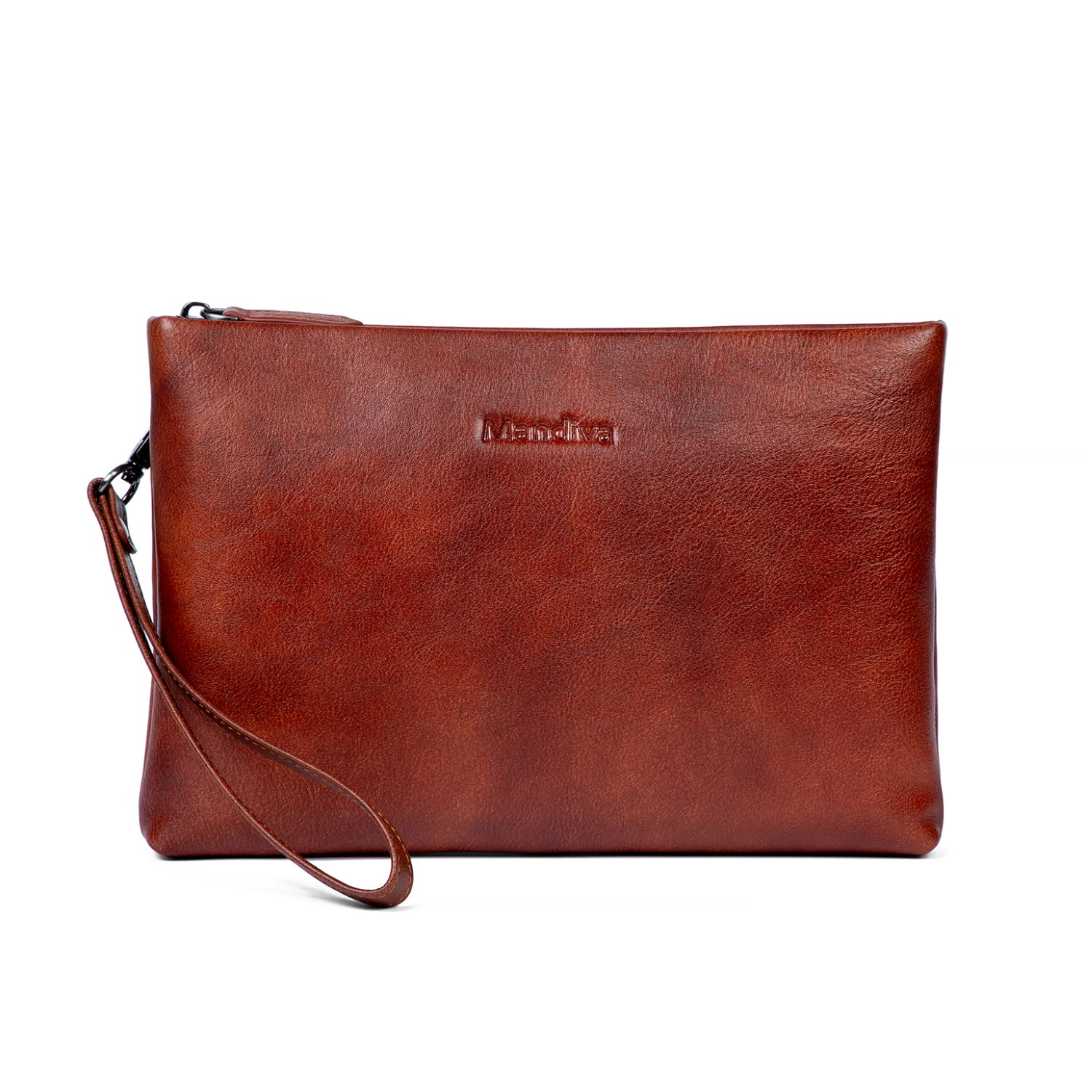 

Clutch Bag Second Bag Wedding Genuine Leather Handbag Large Capacity Top Leather [Mandiva] Men s (Camel 01)