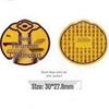 Gold Foil Treasure Chest Phone Sticker: Wealth & Prosperity New Year Gift