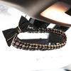 1pc Classic Plaid Bowknot Universal Car Gear Shifter Handbrake Cover Auto Seat Belt Case Car Interior Decor Accessories Women