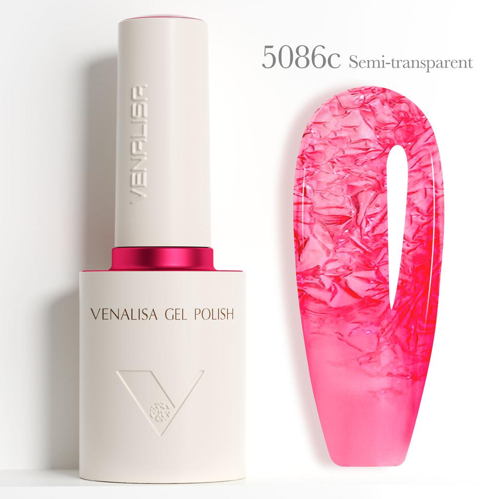 Venalisa 10ml Jelly Gel Nail Polish HEMA/TPO-Free Semi-Transparent Colors UV LED Soak Off Gel for DIY Manicure Kit