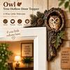 Modern Door Corner Pendant Wooden Animal Door Sign Gate Top Decoration Owl Door Frame  Gift