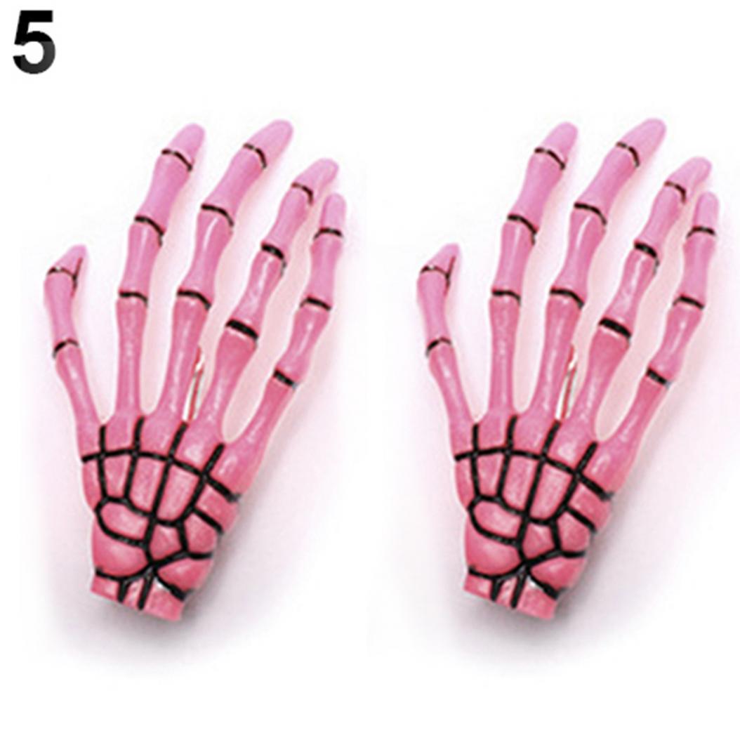 

Заколка для волос в виде костяных рук скелета