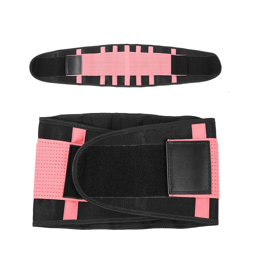 Elastic Adjustable Breathable Waist Belt Lumbar Support Fitness Sports Protection Belt(XXL)