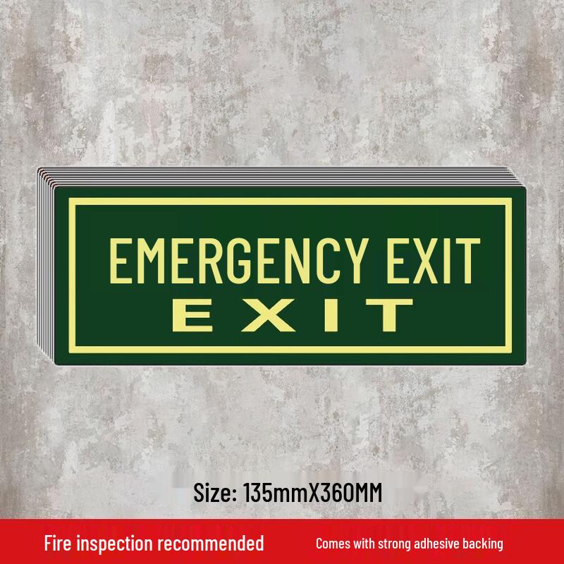 

WEZHO Safety Exit Luminous Floor Sticker