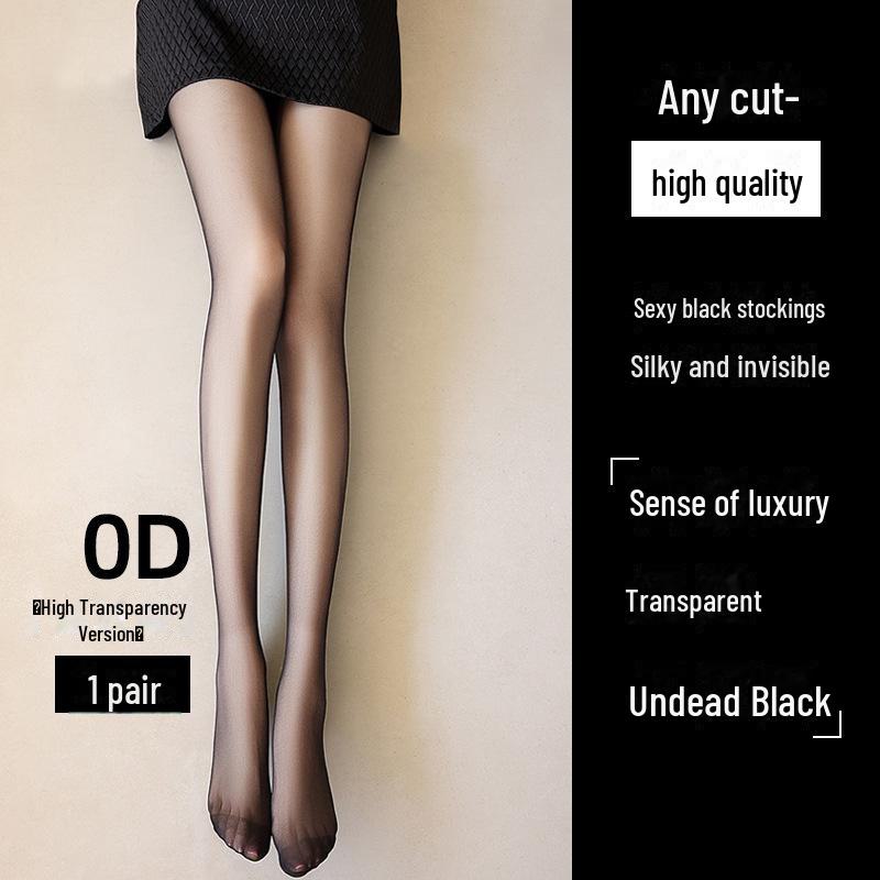 Spring & Summer No-Snag Black Sexy Free-Cut Stockings - Durable, Anti-Drop Pineapple Pantyhose for Women