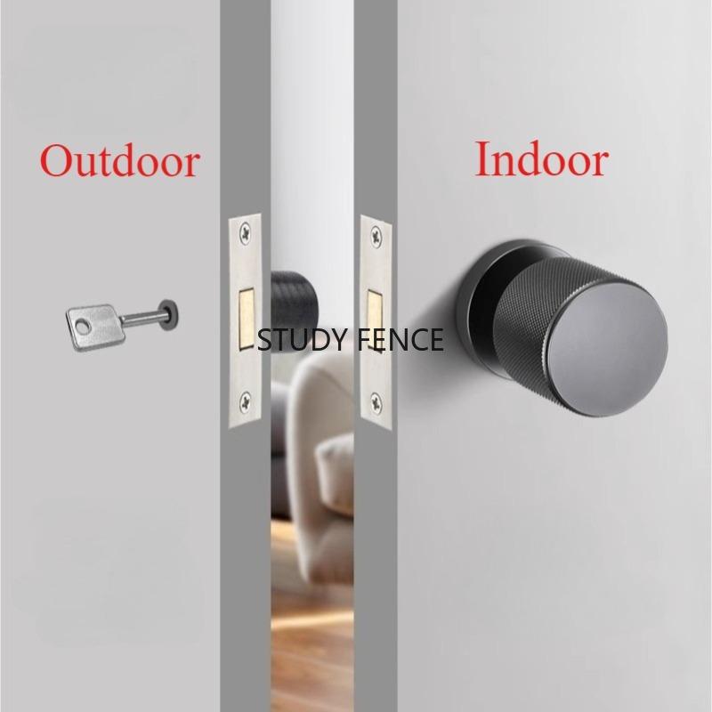 Cerradura de Puerta Invisible de un Solo Lado Cerradura de Puerta Oculta para Interiores Cerradura de Puerta de Pared de Fondo Incluyendo Llave Accesorios de Ferretería para el Hogar