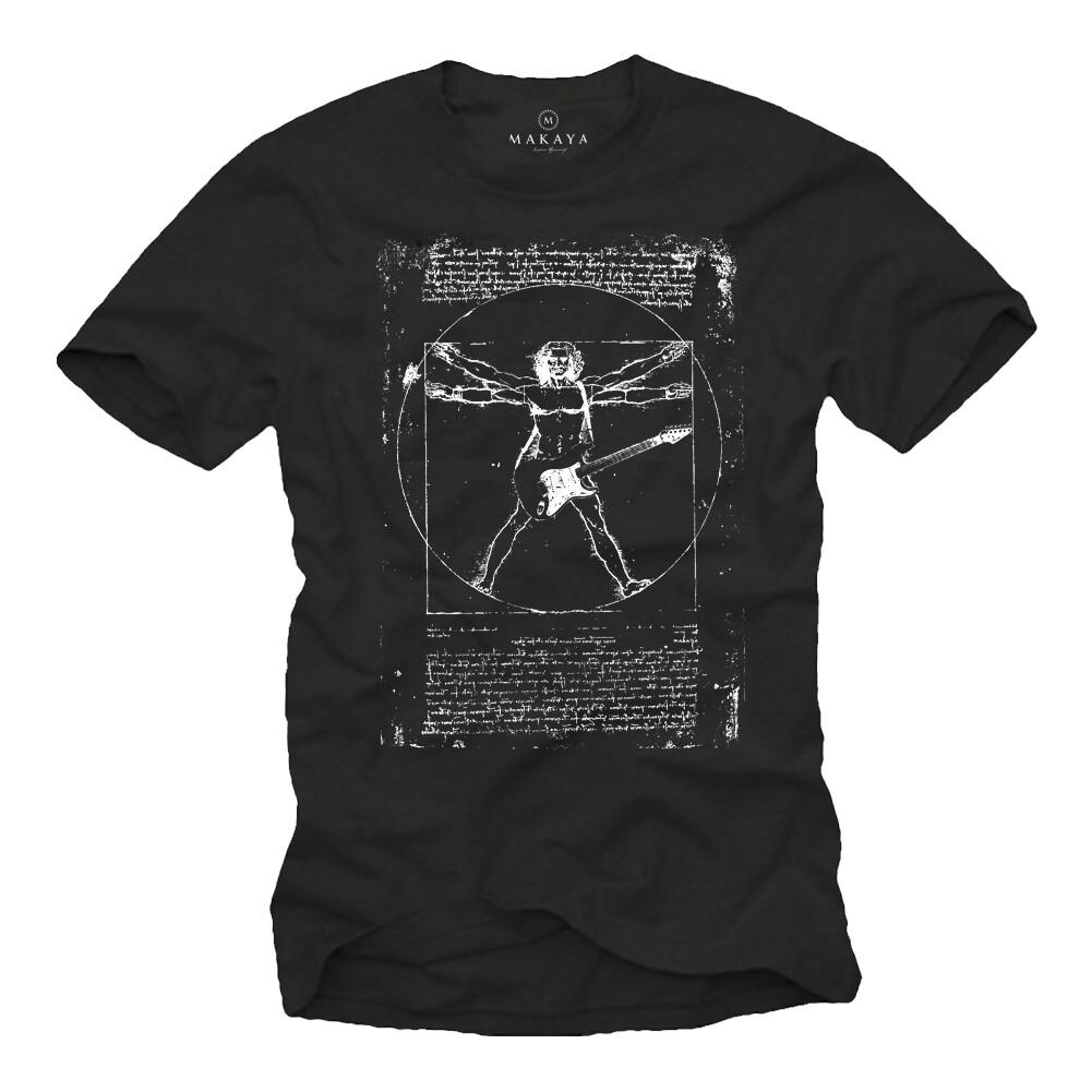 26 Vintage Rock Band Mens Da Vinci Guitar T-Shirt - Men Punk Music Shirt- Unisex T-Shirt M 2090₽