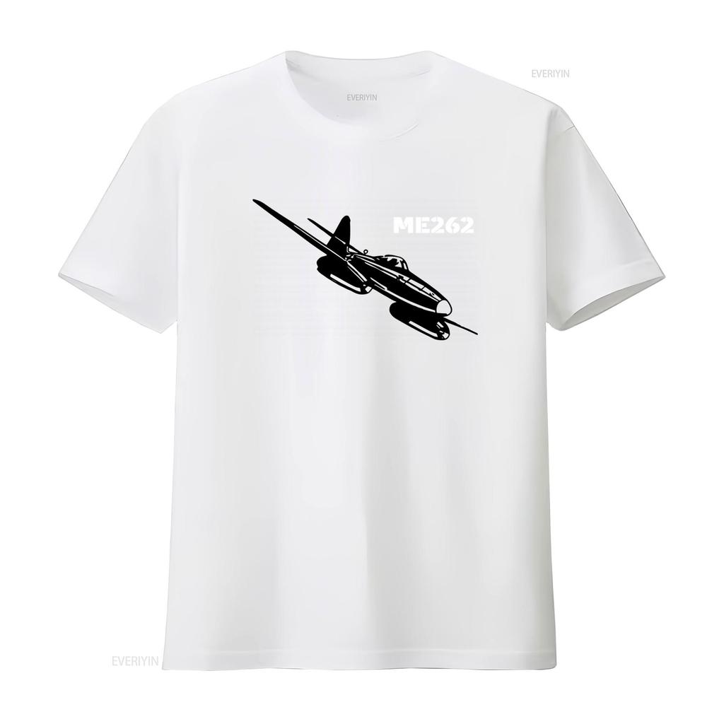 WW2 Luftwaffe ME 262 Airplane Model Mens Khaki T Shirt 1042 Vintage Washed Top For Everyday Wear Casual Homme Comfortable
