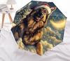 Christmas dog, automatic folding umbrella, portable and foldable design, 8 ribs, a Christmas or birthday gift.