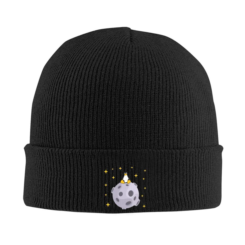 Linux Tux Mascot Knitted Hat Beanie Autumn Winter Hats Warm Acrylic Fashion Le Petit Penguin Caps Unisex Women Gift