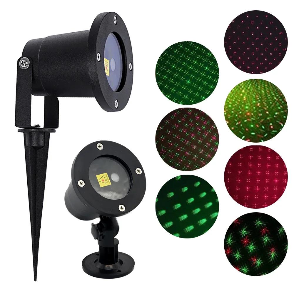 LED Stage Light Moving Full Sky Star Laser Projector Lamp Disco DJ Landscape Lighting Waterproof For Christmas Garden Home Decor