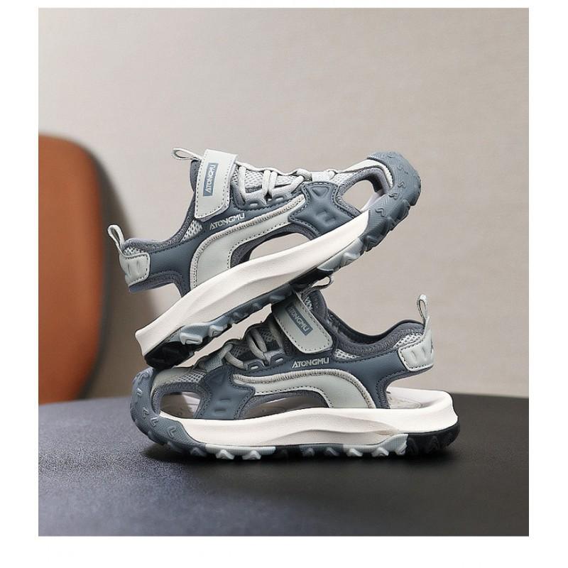 Girls 'baotou Sandals 2026 New Children's Mesh Soft Sole Sports Boys' Beach Shoes