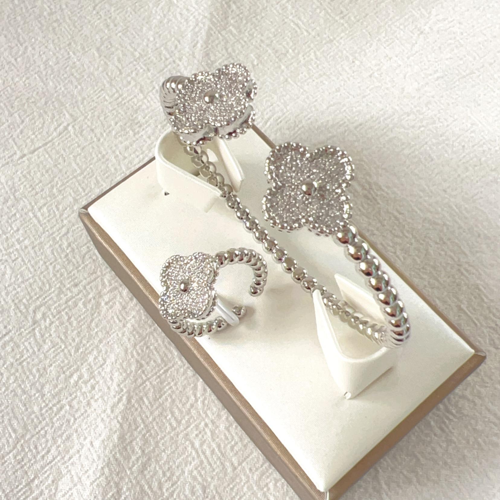 

Комплект из 2 колец-браслетов с микро-инкрустацией из циркония и регулируемым покрытием из меди, сохраняющим цвет, из 18-каратного настоящего золота, модные ювелирные изделия