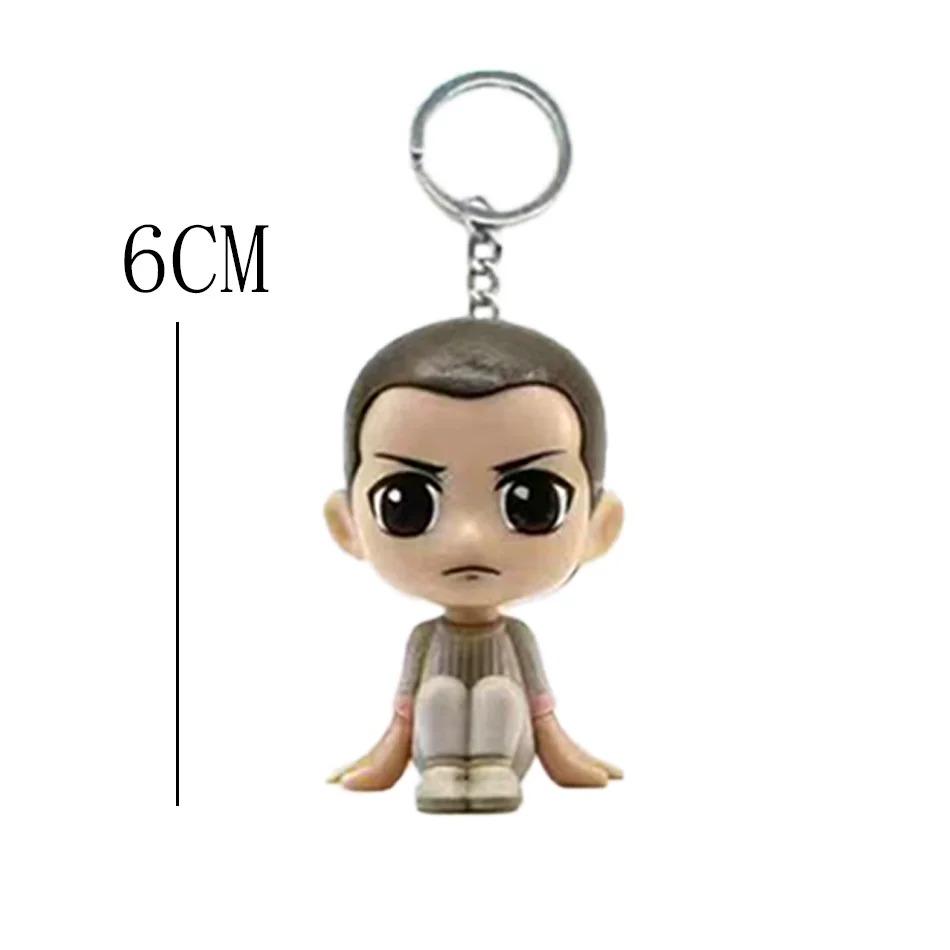 8Pcs Mini Portable Keychains Cute Creative Bag Charms For Kids Unique Vinyl Figures Gifts