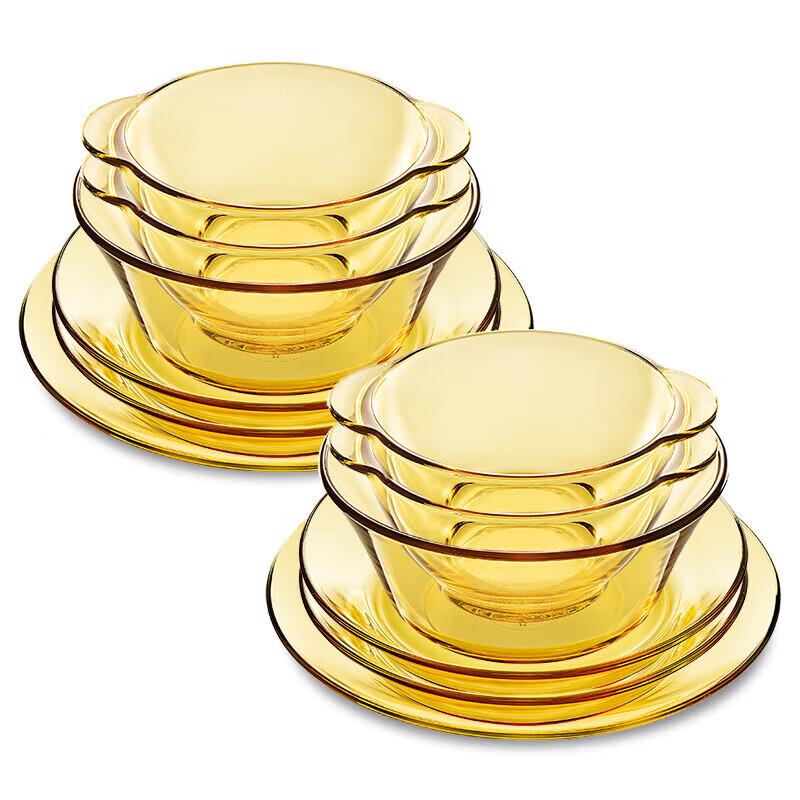PYREX Amber Belle 12-Piece Dinnerware Set