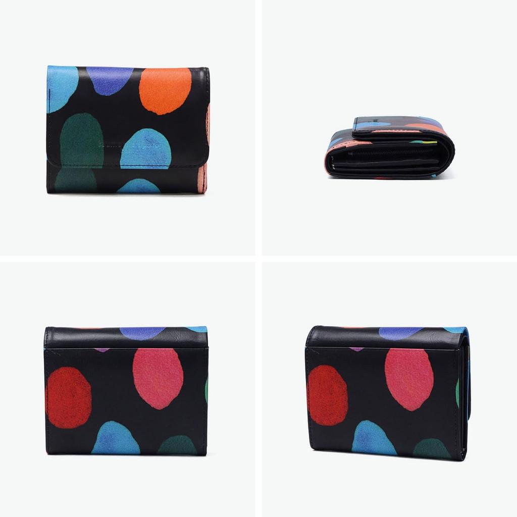 Tsumori Chisato Bifold Wallet Small Wallet Colorful Zoom Dot