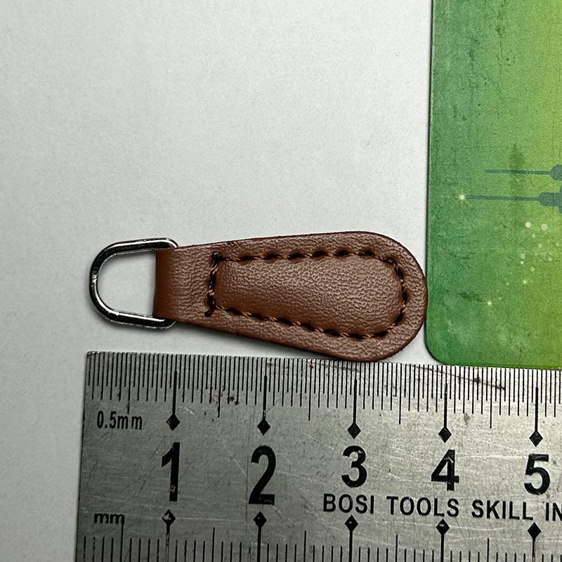 Lot de 10 jolies tirettes de fermeture éclair en PU de haute qualité, couleur unie, pour vêtements, crayons, sacs à main, accessoires